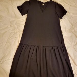 Topshop long dress with short sleeves